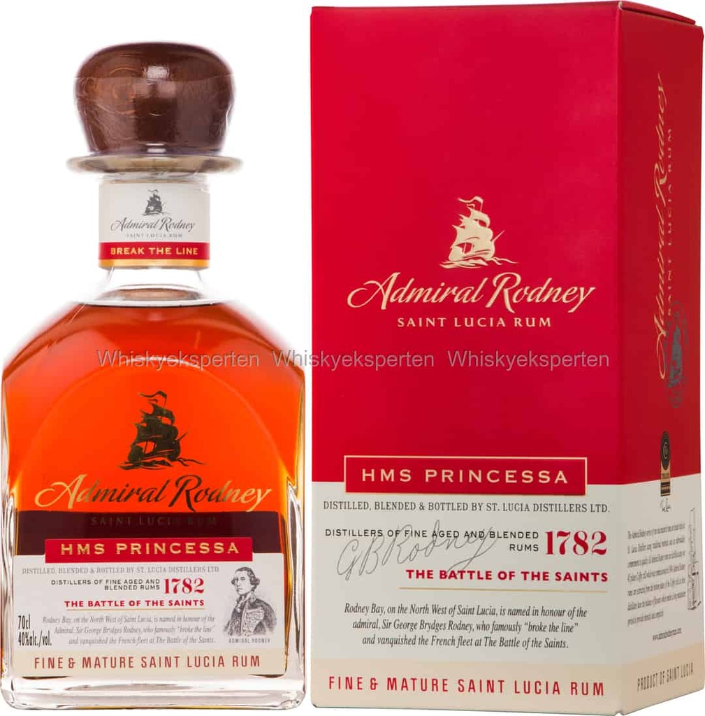 Admiral Rodney Rhum Hors D'Age HMS Princessa